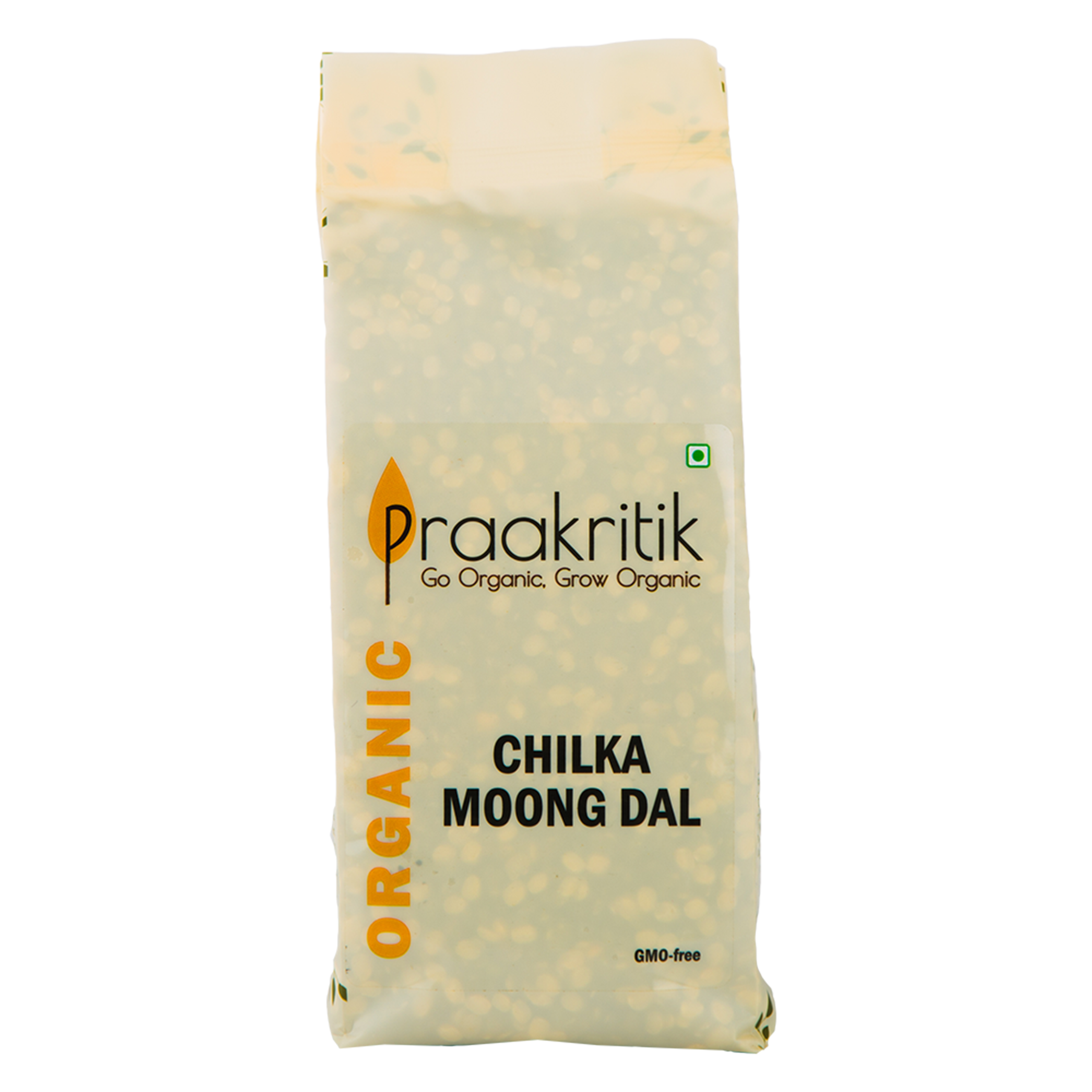 Praakritik Organic Chilka Hara Moong 500g