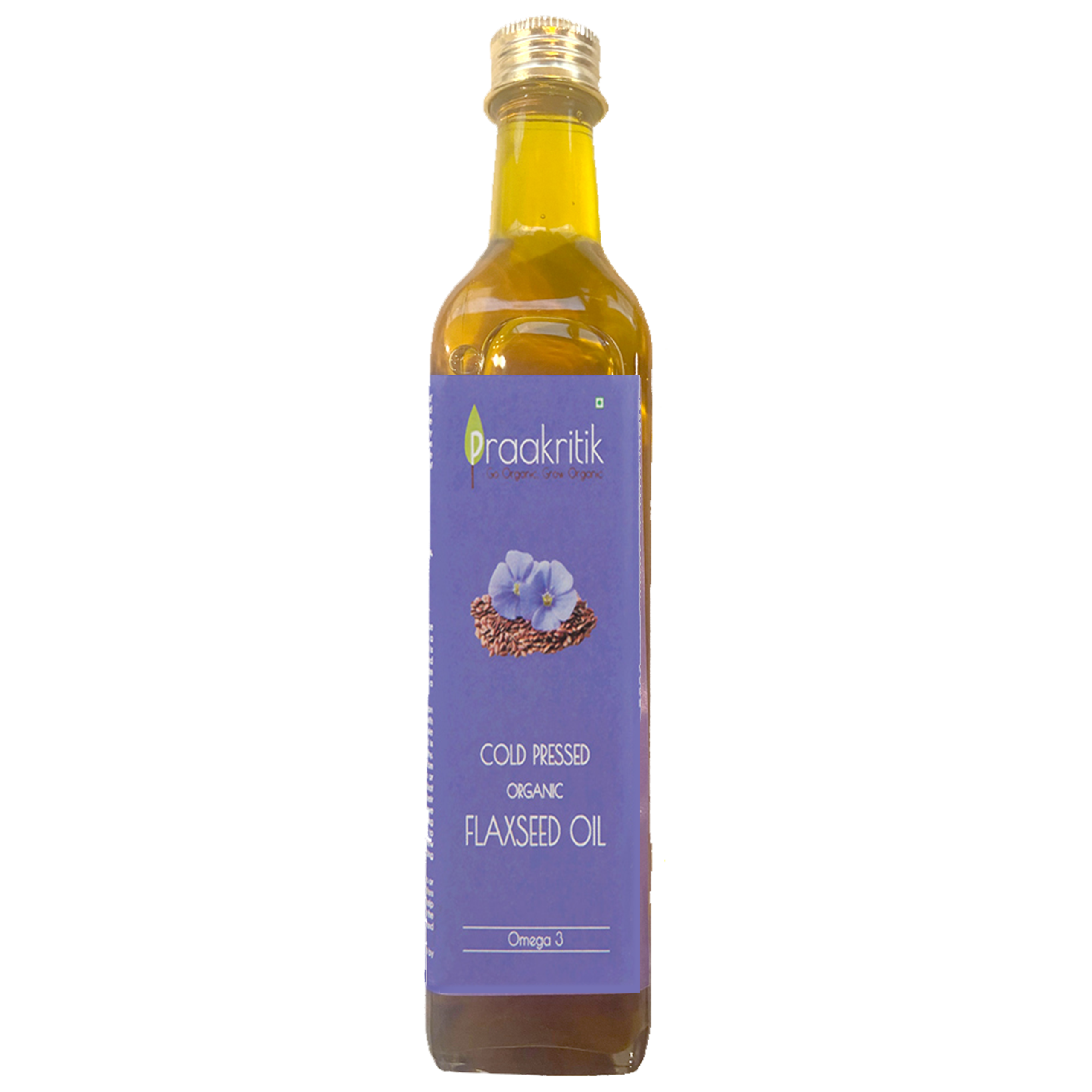 Praakritik Organic Cold Pressed Flaxseed Oil
