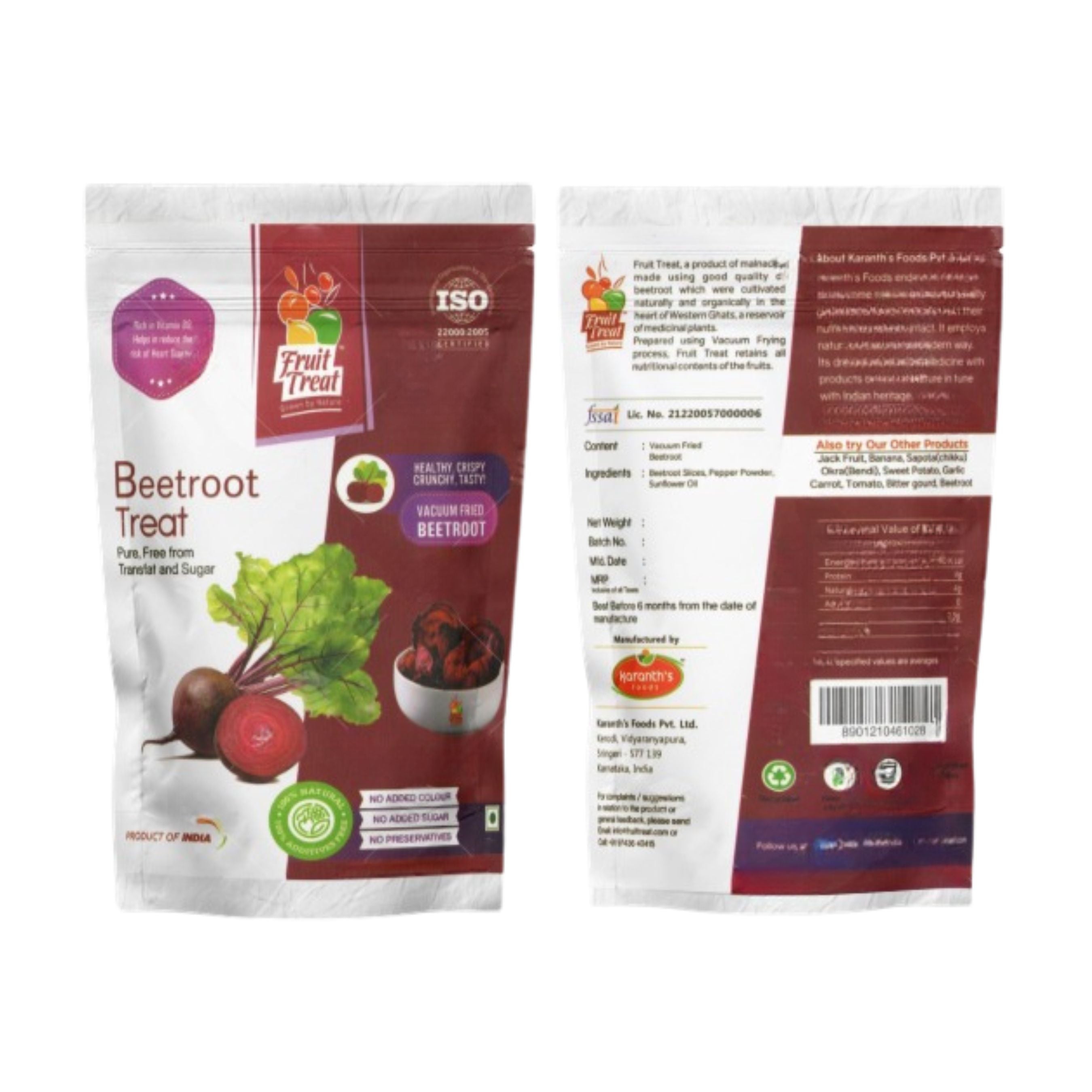 Fruit Treat Veggies combo pack of 4