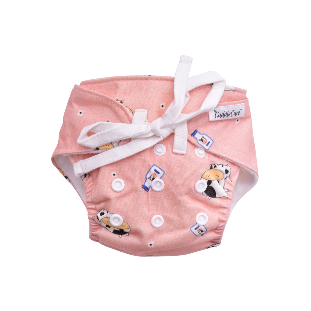 Cuddle Care Duo Newborn Diaper Baby Moo