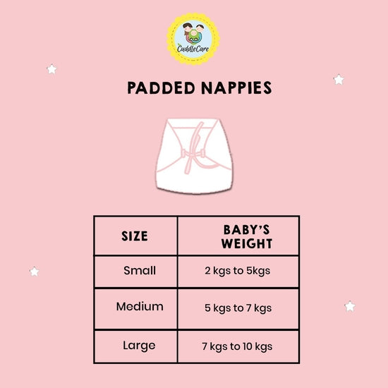 Cuddle Care Padded Nappy - Nautical Smiles  - Pack of 3
