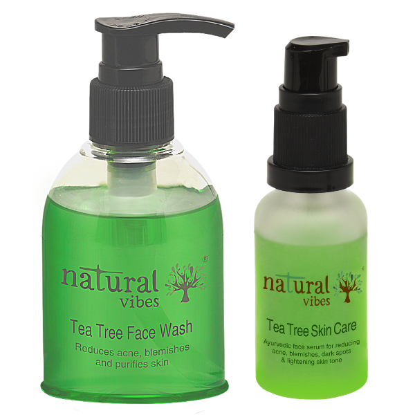 Natural Vibes anti acne and skin whitening treatment combo