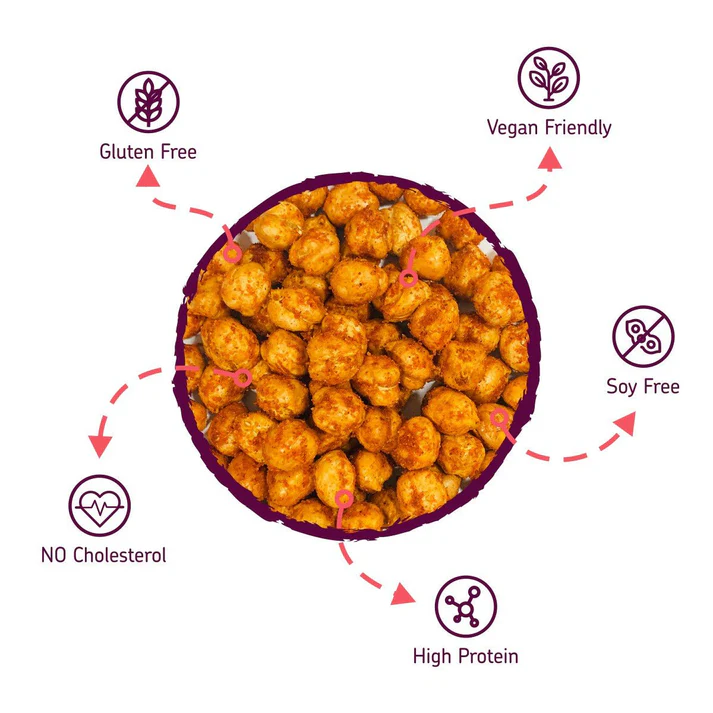 EAT Anytime Mindful Healthy Crunchy & Spicy Chick Peas Peri Peri, Healthier Vegan & Gluten Free Snacks, 200g