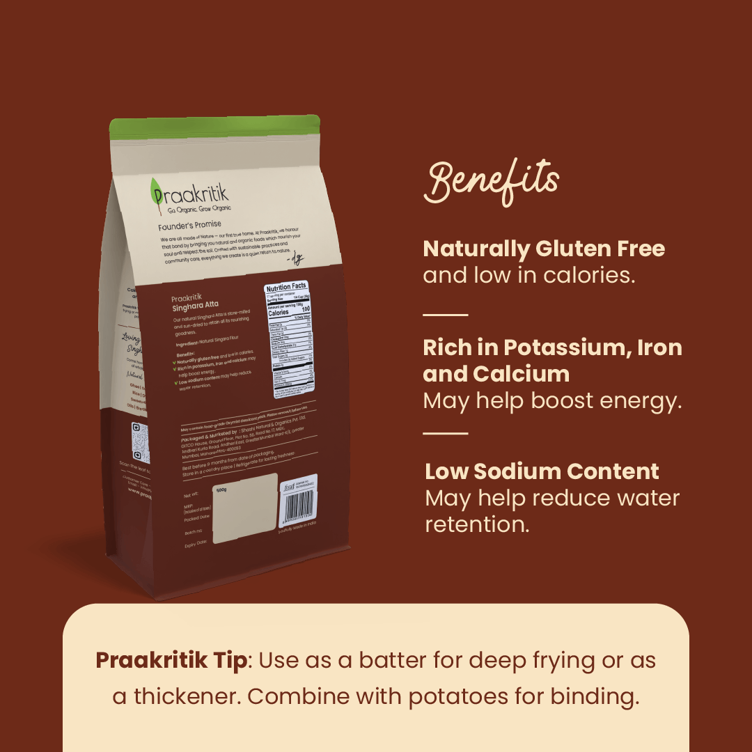 Praakritik Natural Singhara Atta 500g
