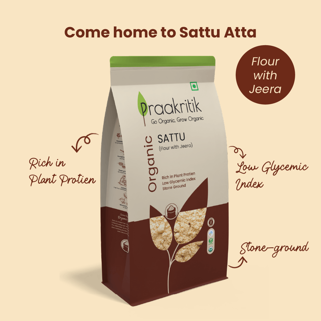 Praakritik Organic Sattu Atta 500g