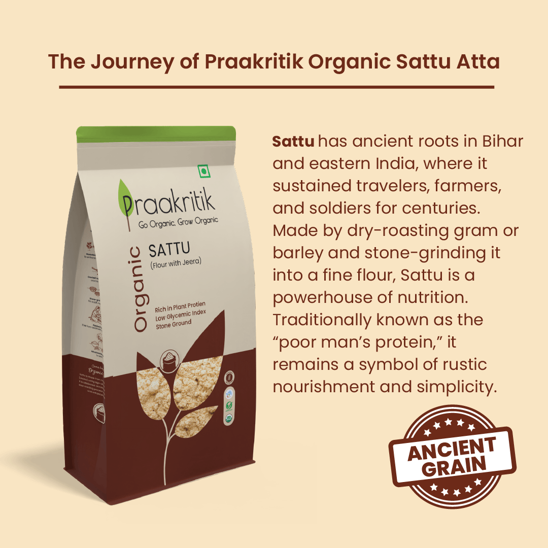 Praakritik Organic Sattu Atta 500g