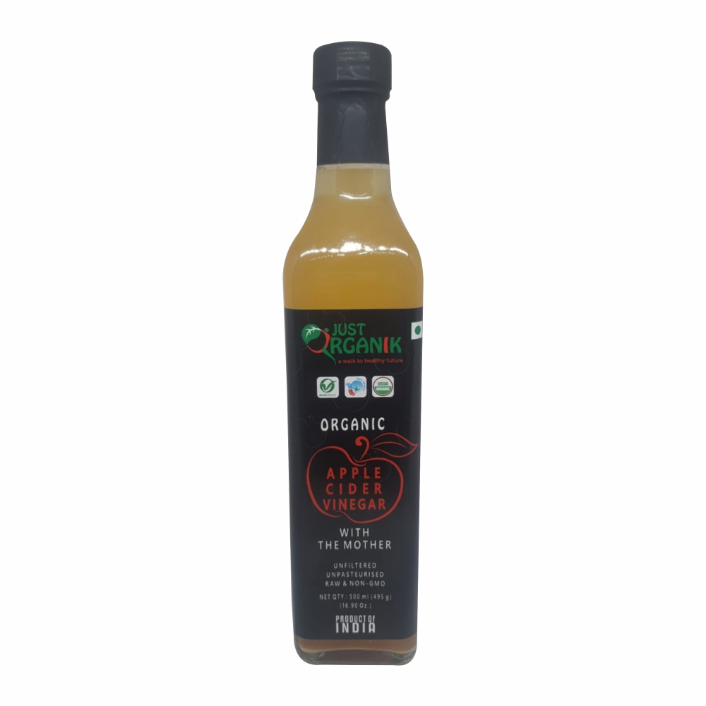 Just Organik Organic Apple Cider Vinegar with Mother 500 ml