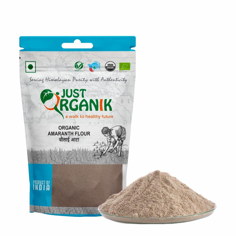 Just Organik Organic Amaranth Flour 1 kg (pack of 2, 2x500g)