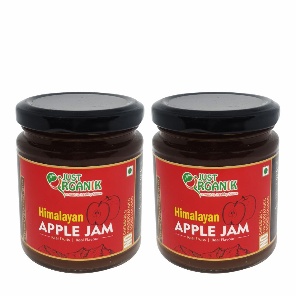 Just Organik Apple Jam 480g (pack of 2, 2x240)