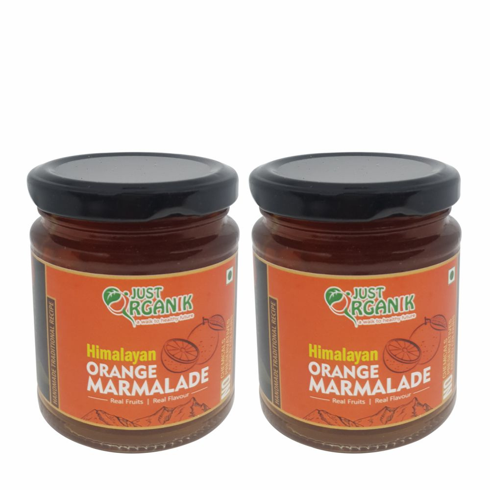 Just Organik Orange Marmalade 480g (pack of 2, 2x240)
