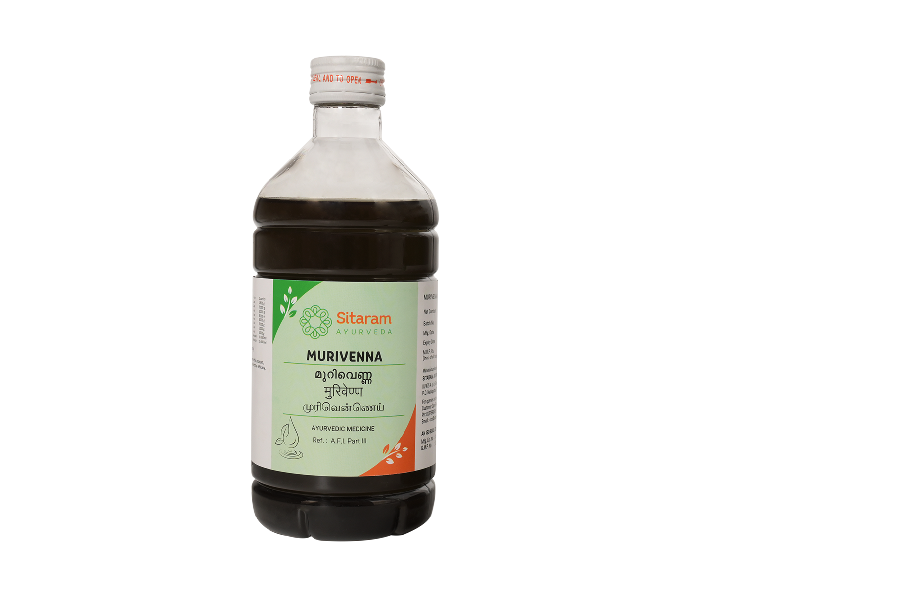 Sitaram Ayurveda Murivenna Oil 450 Ml (Prescription Medication)