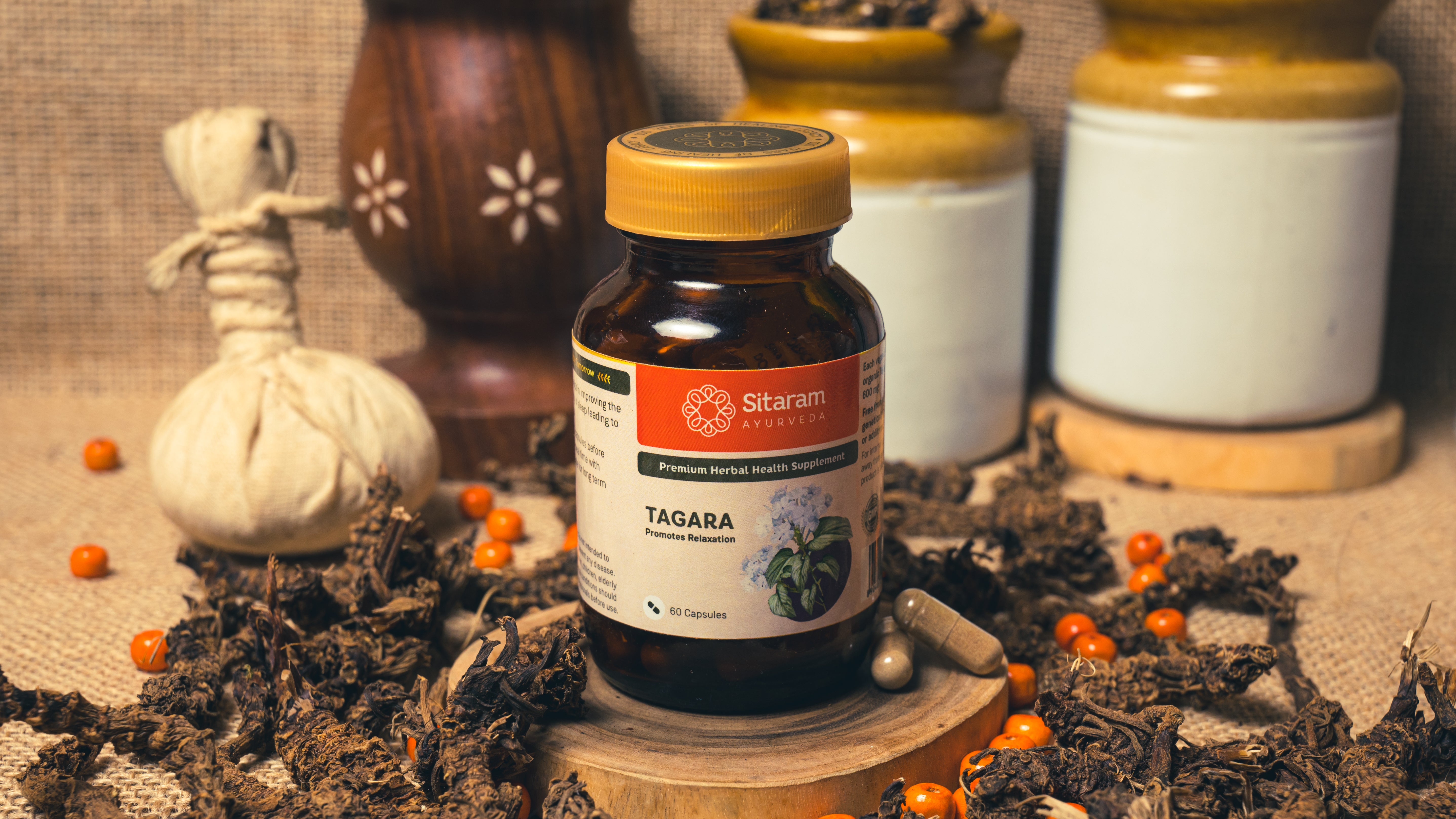 Sitaram Ayurveda Tagara Capsule 60Nos (Prescription Medication)