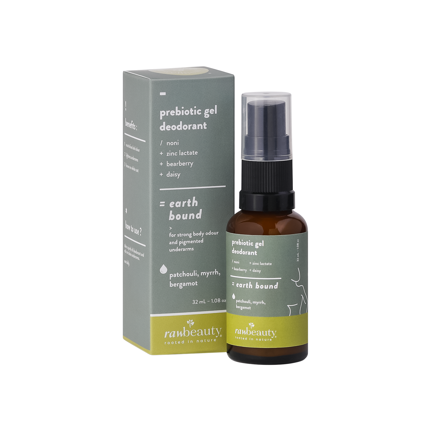 Rawbeauty Wellness Earth Bound  Prebiotic gel deodorant 32 ml