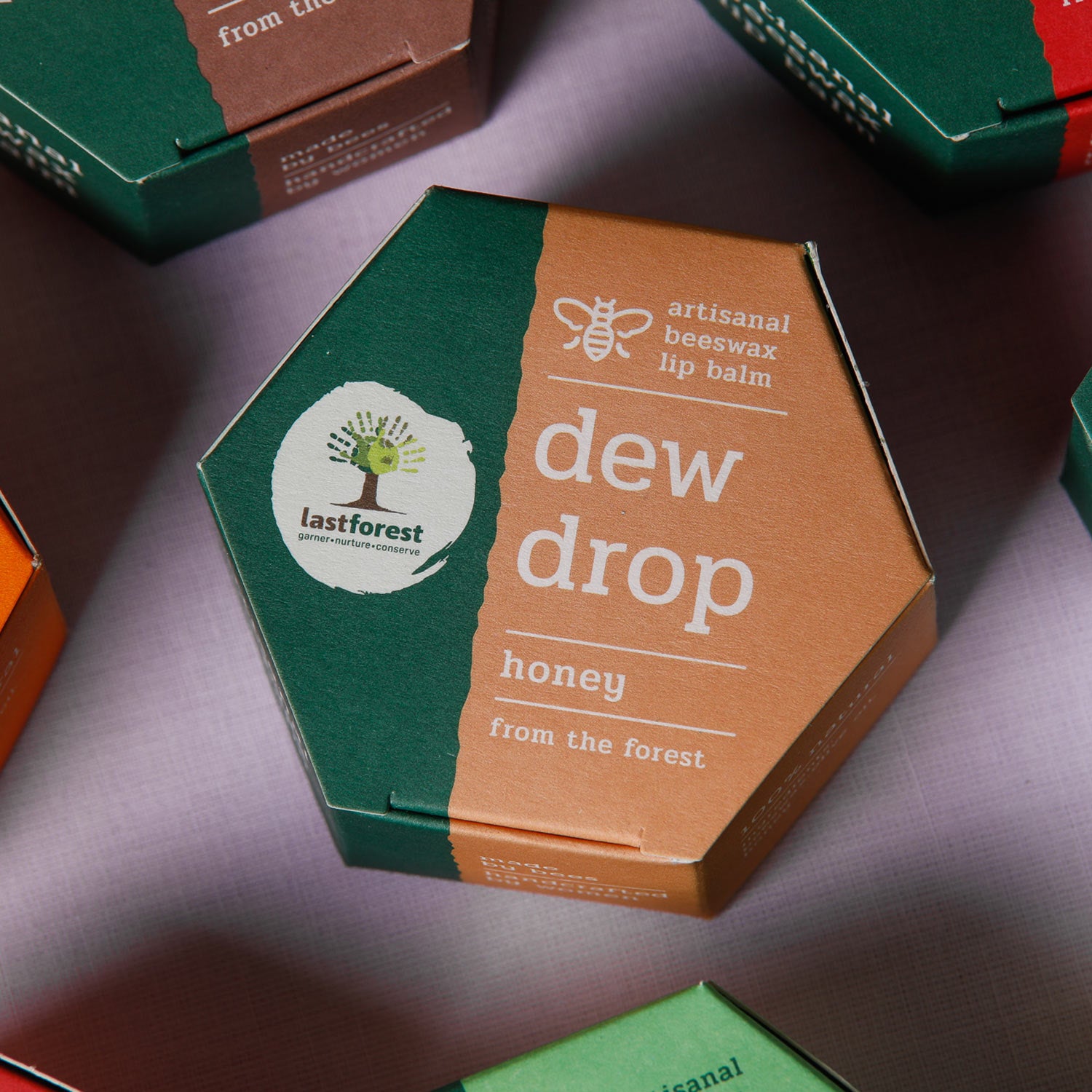 Last Forest Artisanal, Handmade Beeswax Lip Balm Honey
