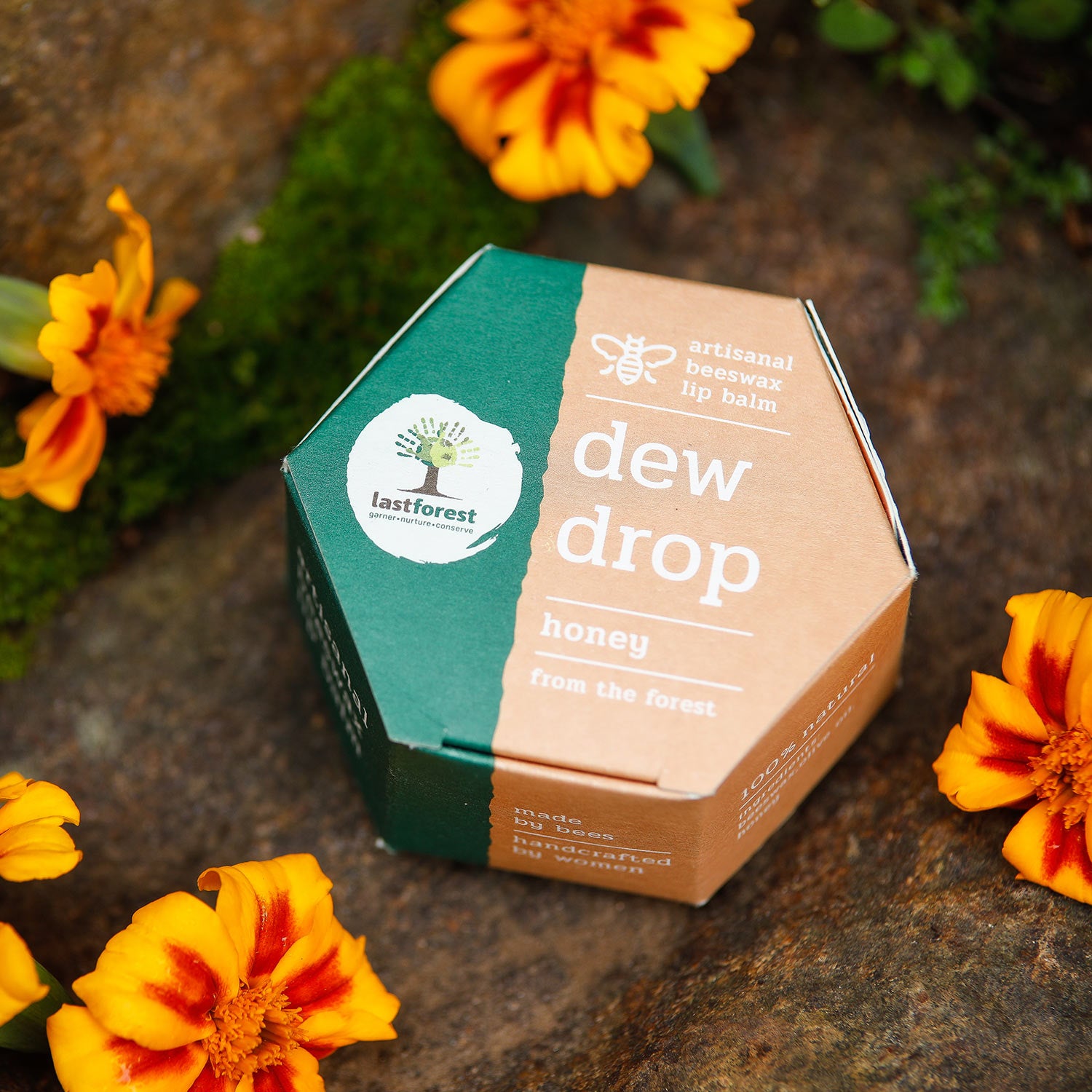 Last Forest Artisanal, Handmade Beeswax Lip Balm Honey