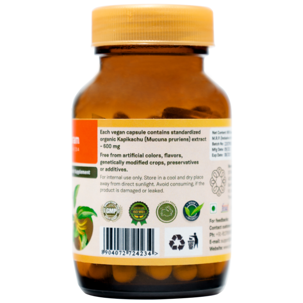 Sitaram Ayurveda Kapikachu Capsule 60Nos (Prescription Medication)