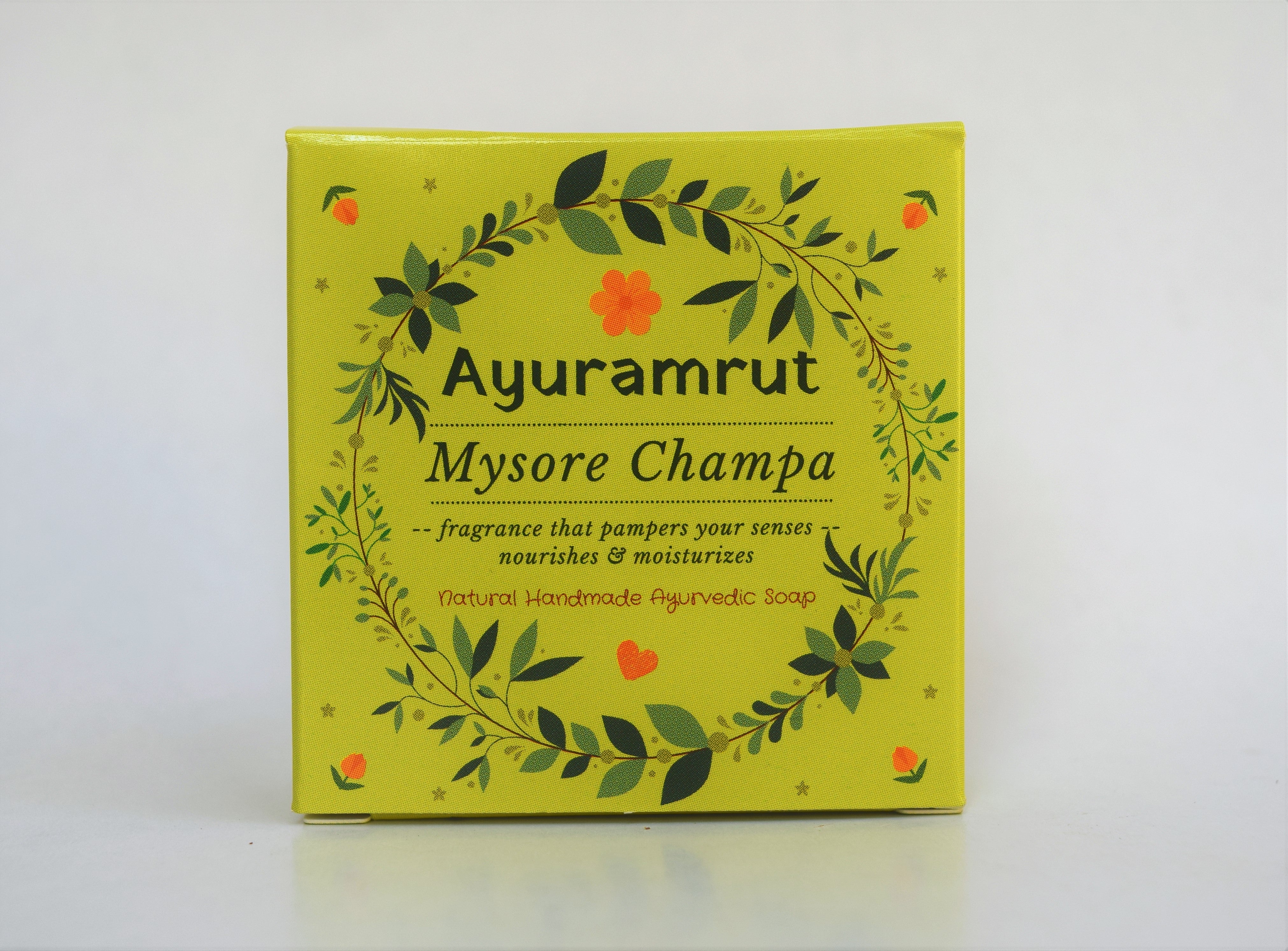 Ayuramrut Mysore Champa Natural Handmade Ayurvedic Soap (Pack of 4)