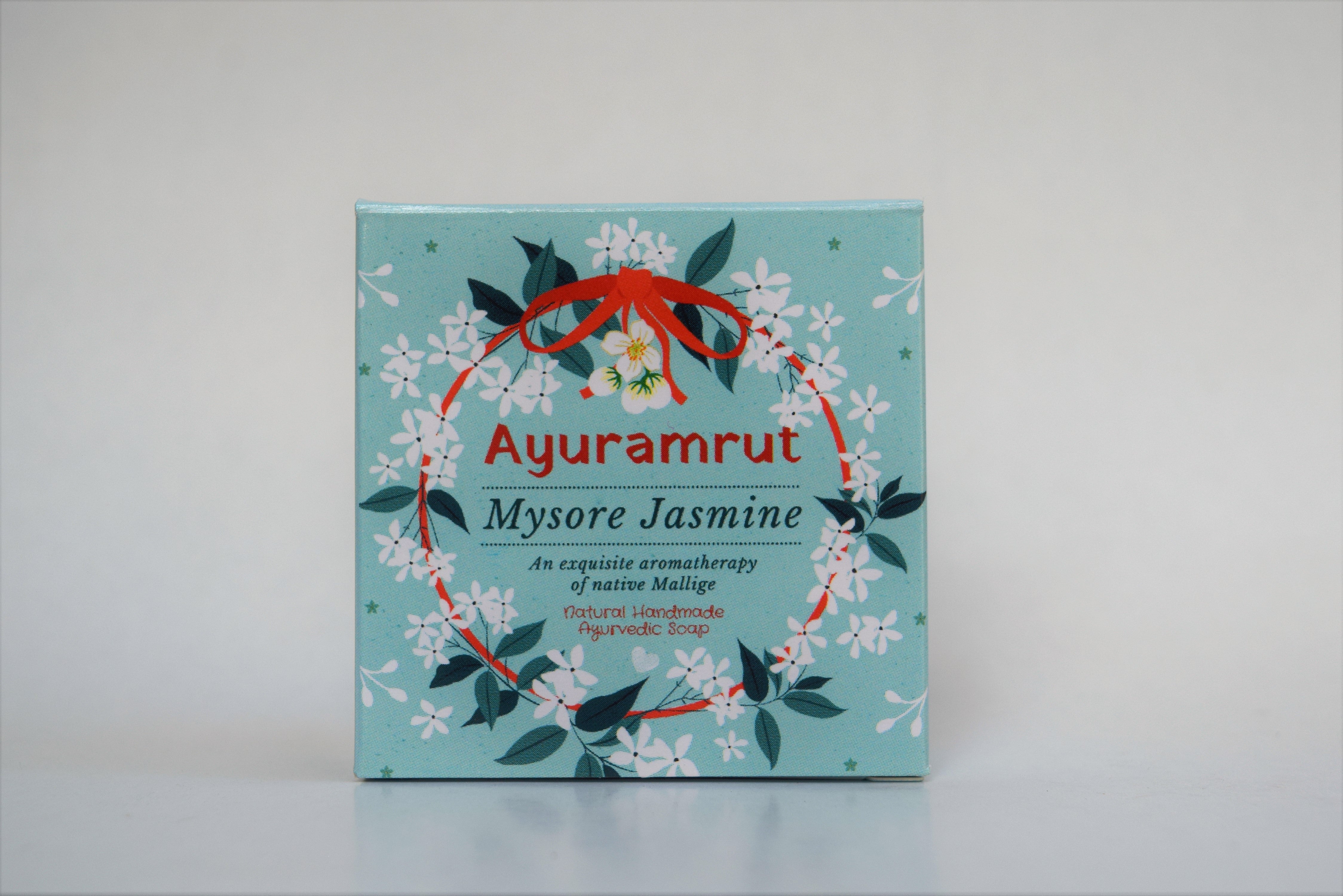 Ayuramrut Mysore Jasmine Natural Handmade Ayurvedic Soap (Pack of 4)