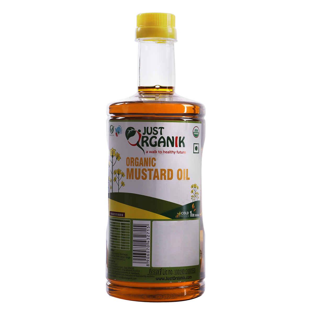 Just Organik Organic Mustard Oil 1L