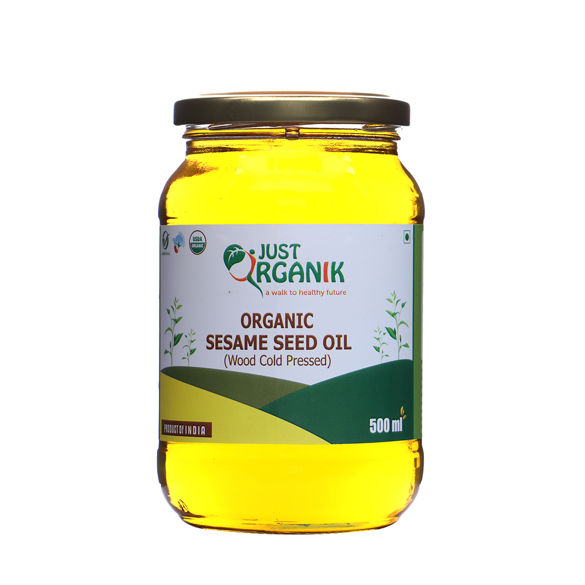 Just Organik Organic Sesame Oil White 500ml