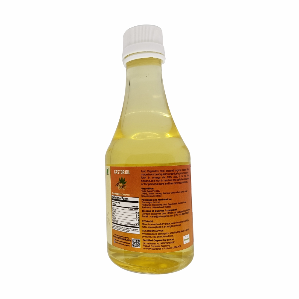 Just Organik Organic Castor Oil 250ml