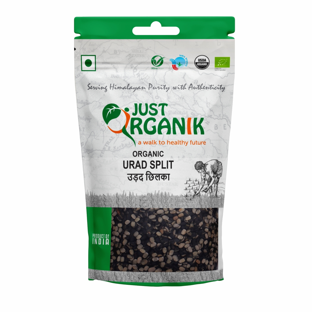 Just Organik Organic Urad Split/ Urad Chhilka 1kg