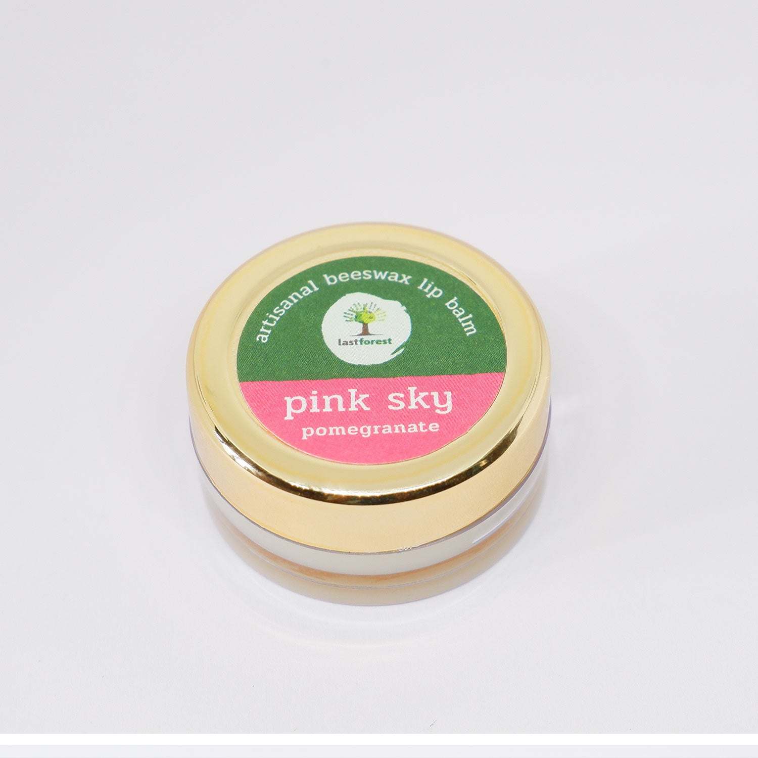 Last Forest Artisanal, Handmade Beeswax Lip Balm Pomegranate