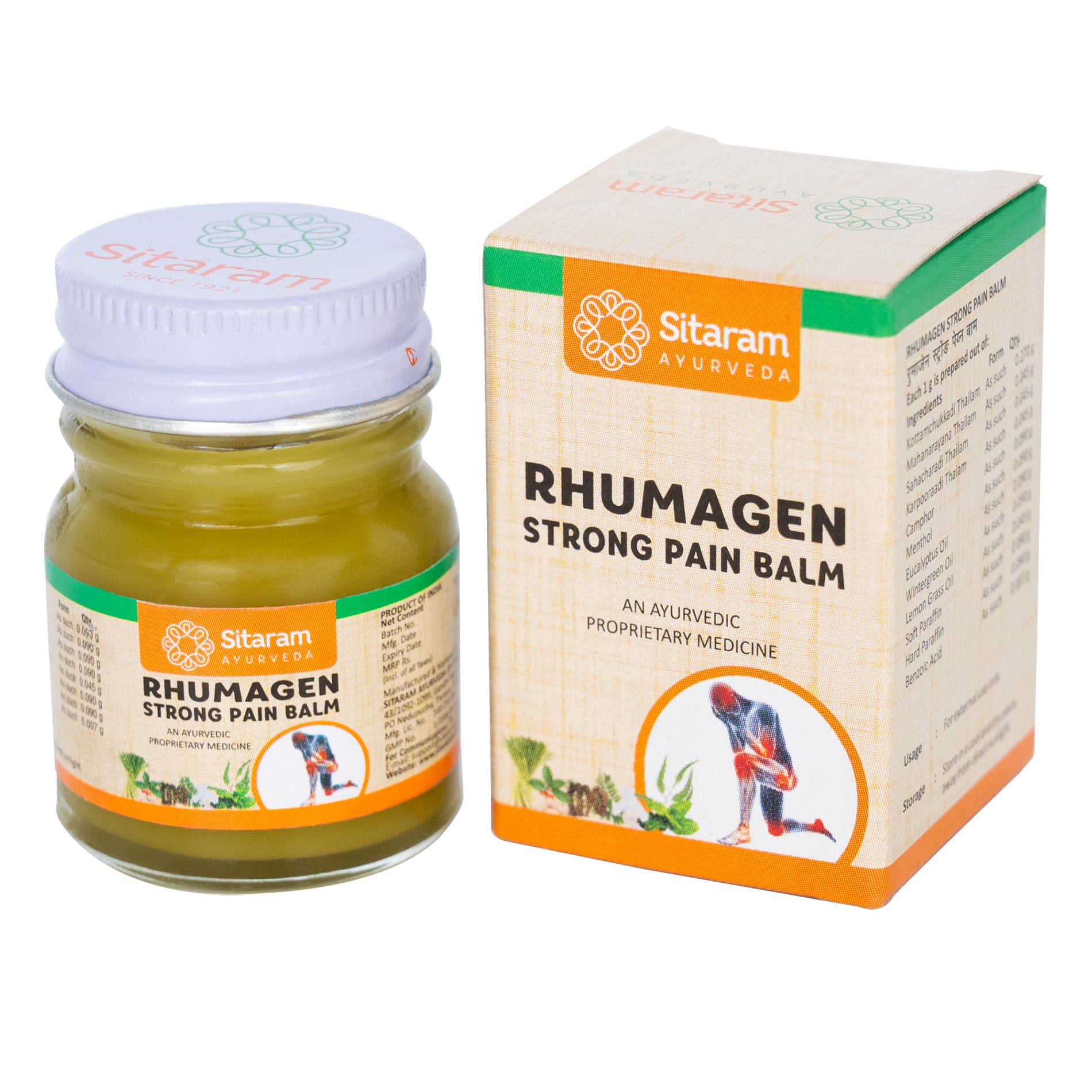 Sitaram Ayurveda Rhumagen Pain Balm 10 Grm - (Pack of 4) (Prescription Medication)