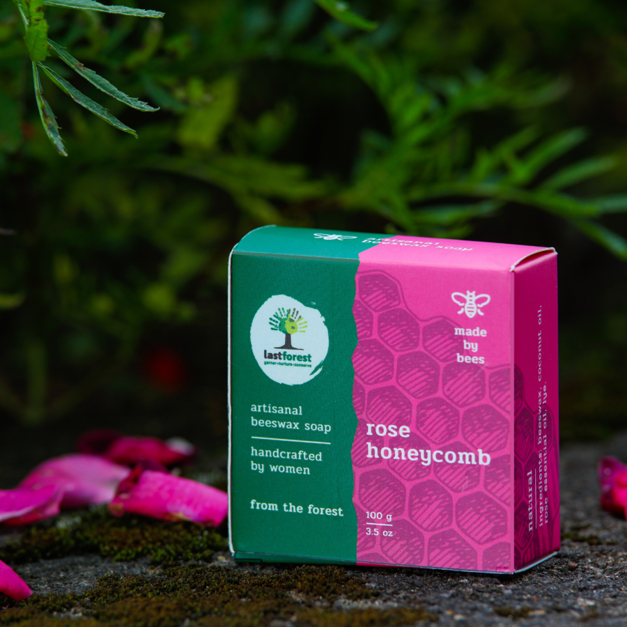 Last Forest Artisanal, Handmade Beeswax Honeycomb Rose