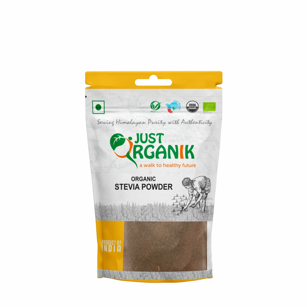 Just Organik Organic Stevia Powder 150g(pack of 3, 3x50g)
