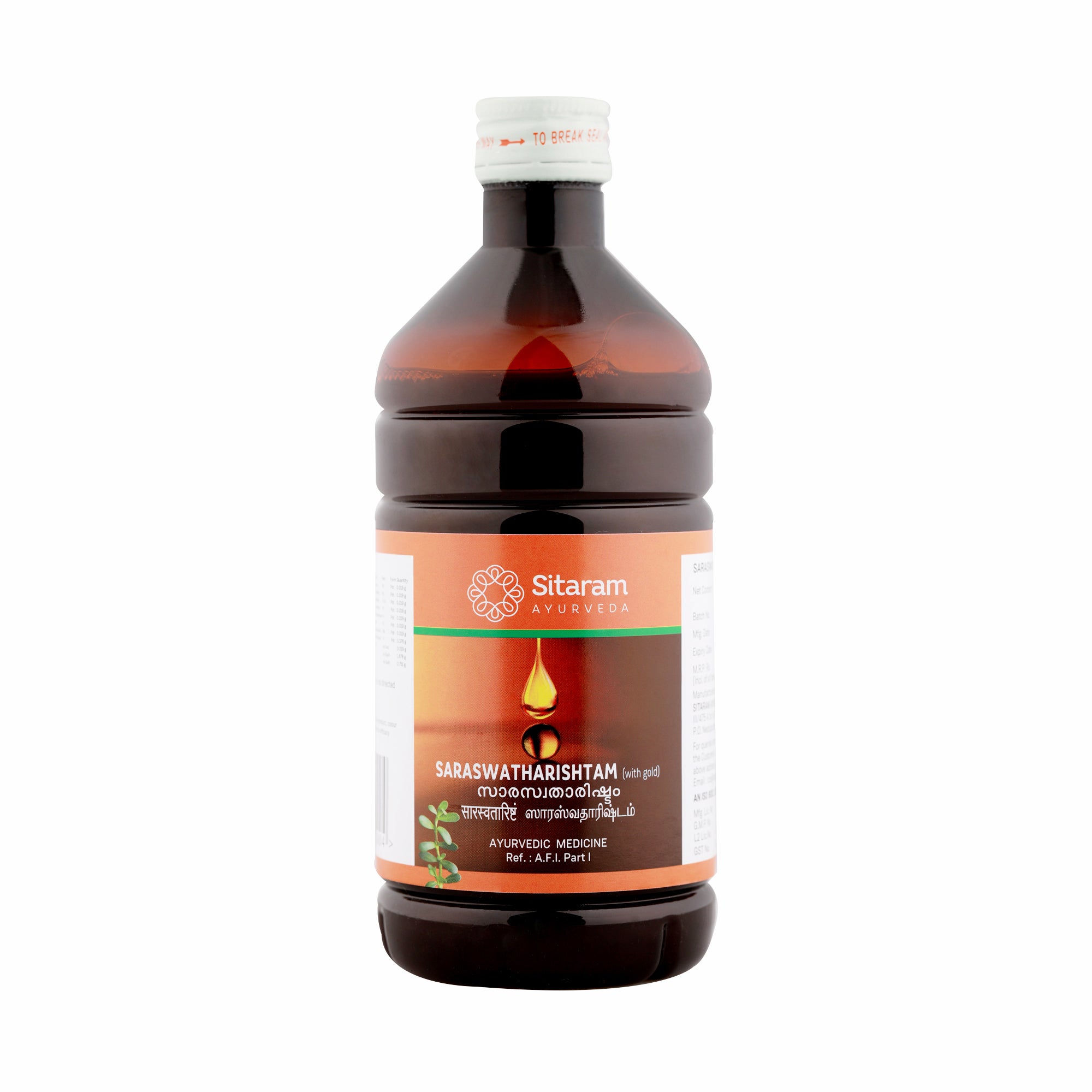 Sitaram Ayurveda Saraswatharishtam 450 Ml (Prescription Medication)